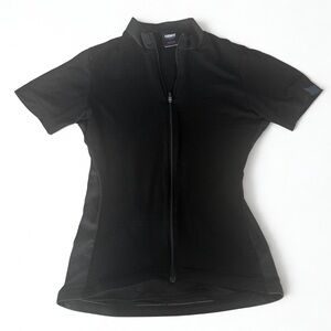Ornot Women's Black Wool Short-Sleeve Cycling Jersey